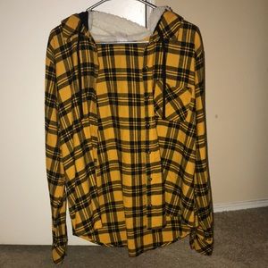Plaid hooded jacket